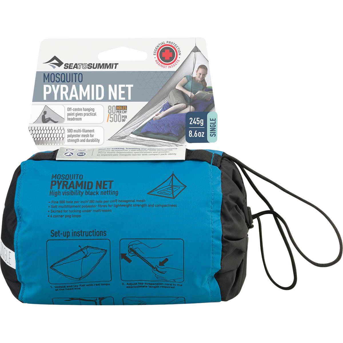 Sea To Summit Mosquito Pyramid Net Shelter Single, , bcf_hi-res