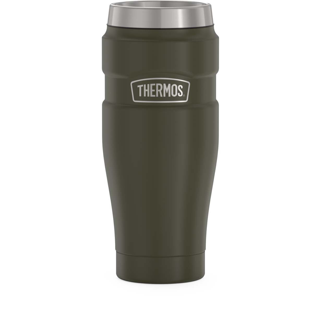 Thermos King Stainless Steel Tumbler 470ml Matte Army, , bcf_hi-res