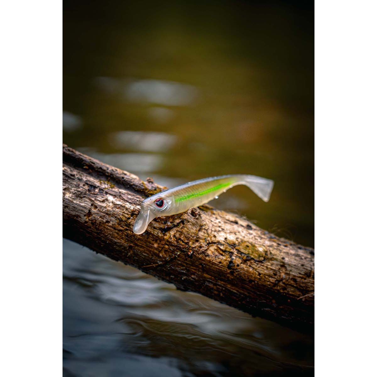 Nomad Live Ops Delta Minnow Soft Plastic Lure 4.5in Ice, Ice, bcf_hi-res