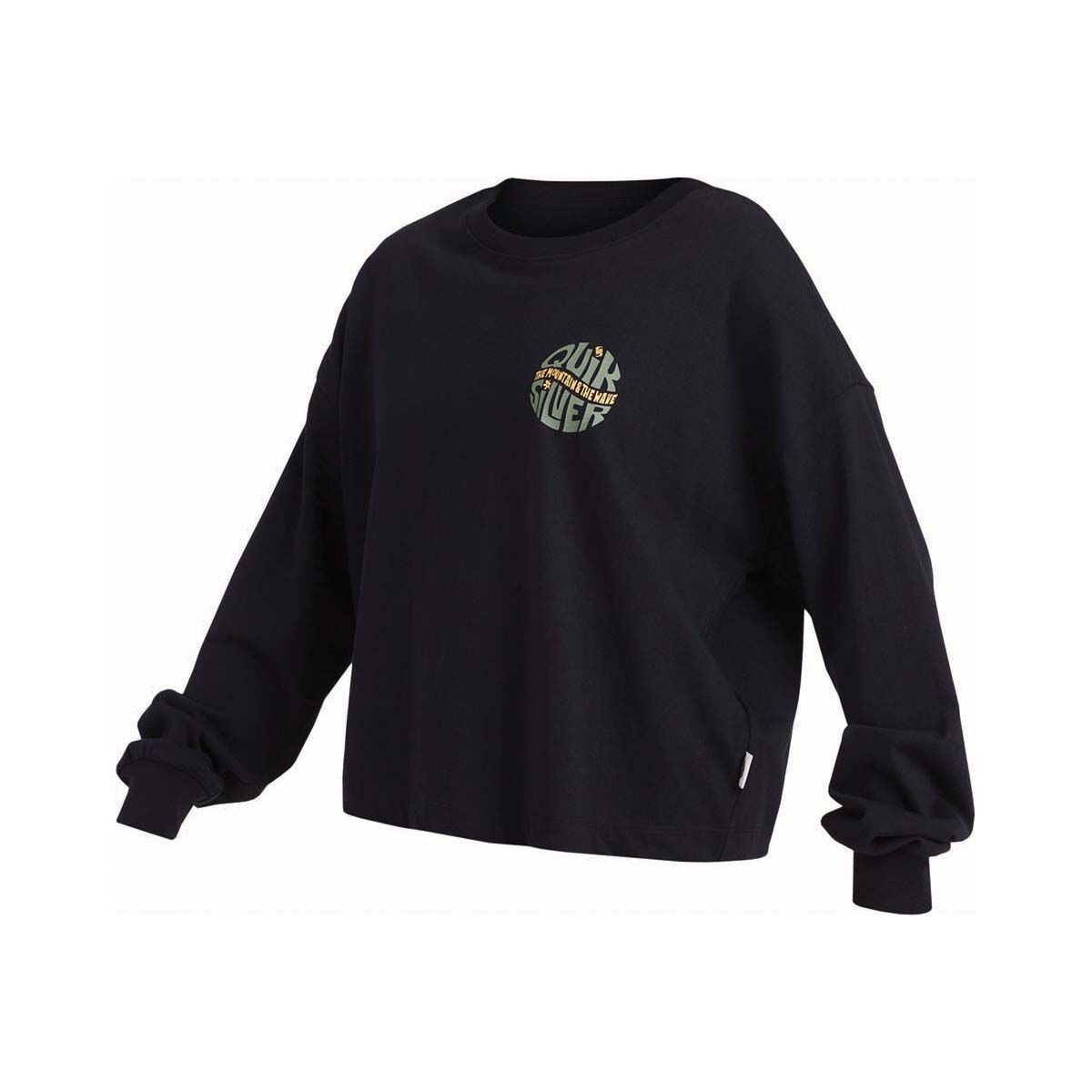 Quiksilver Power Play Long Sleeve Shirt for Women, Black, bcf_hi-res