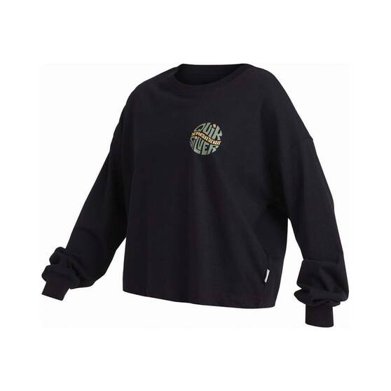 Quiksilver Power Play Long Sleeve Shirt for Women, Black, bcf_hi-res