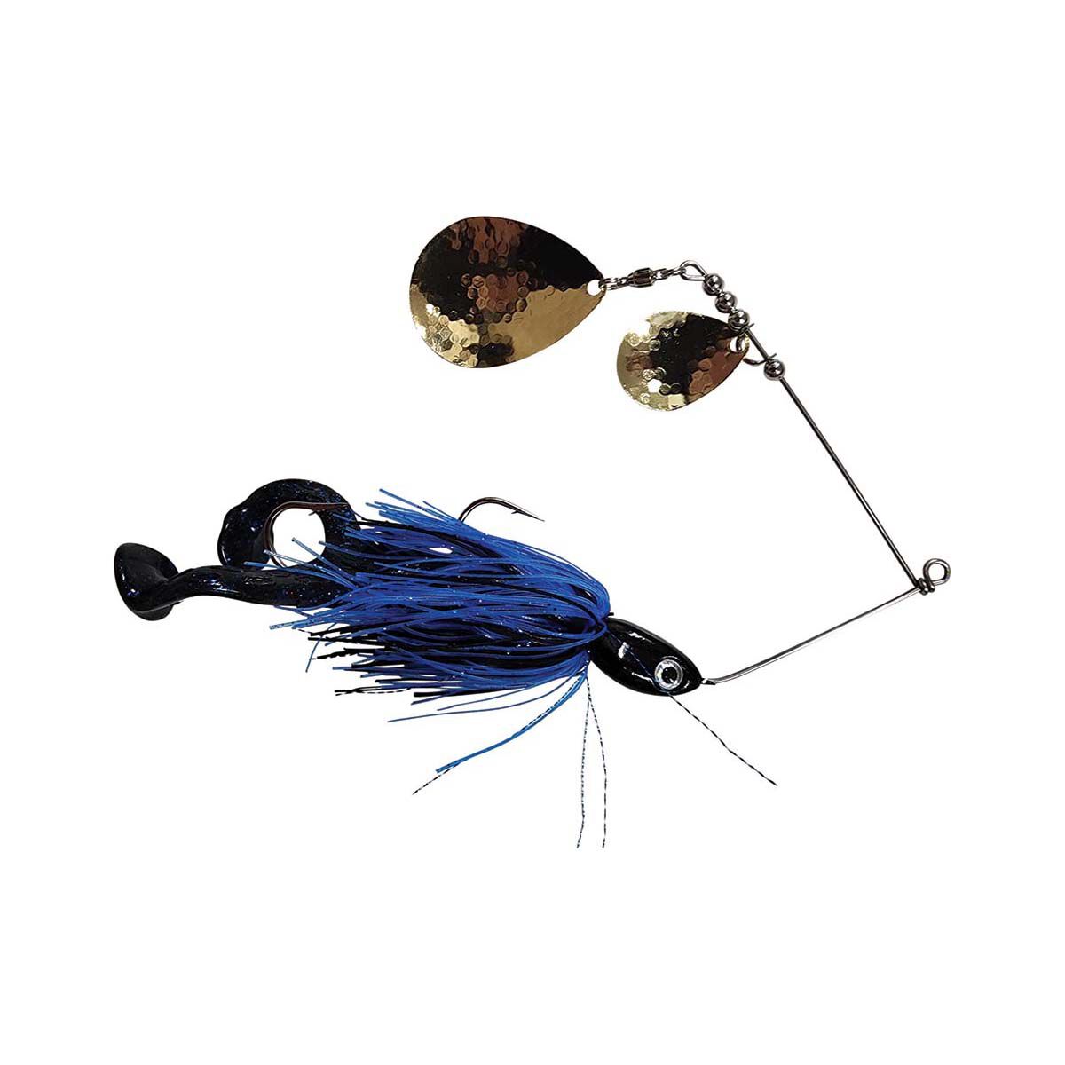 Gangster Mother Frogger Spinner Bait Lure 1oz Blue Black, Blue Black, bcf_hi-res