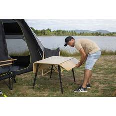 Zempire Kitpac Pro Extra Large Bamboo Camping Table, , bcf_hi-res