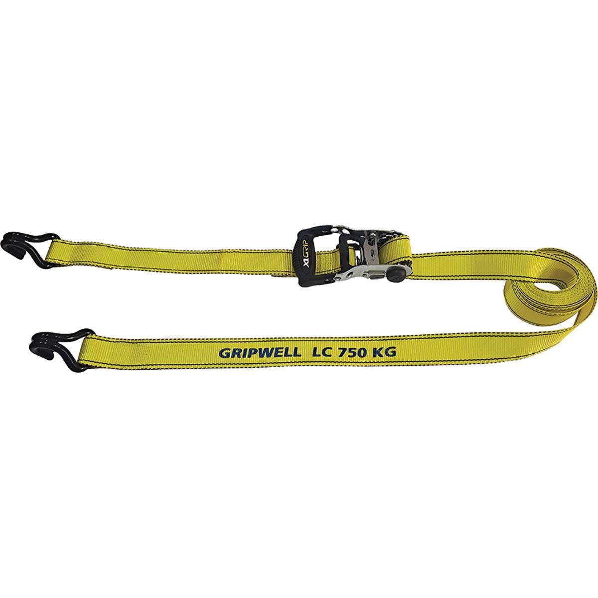 Gripwell Ratchet Tie Down 5mx38mm 4 Pack, , bcf_hi-res