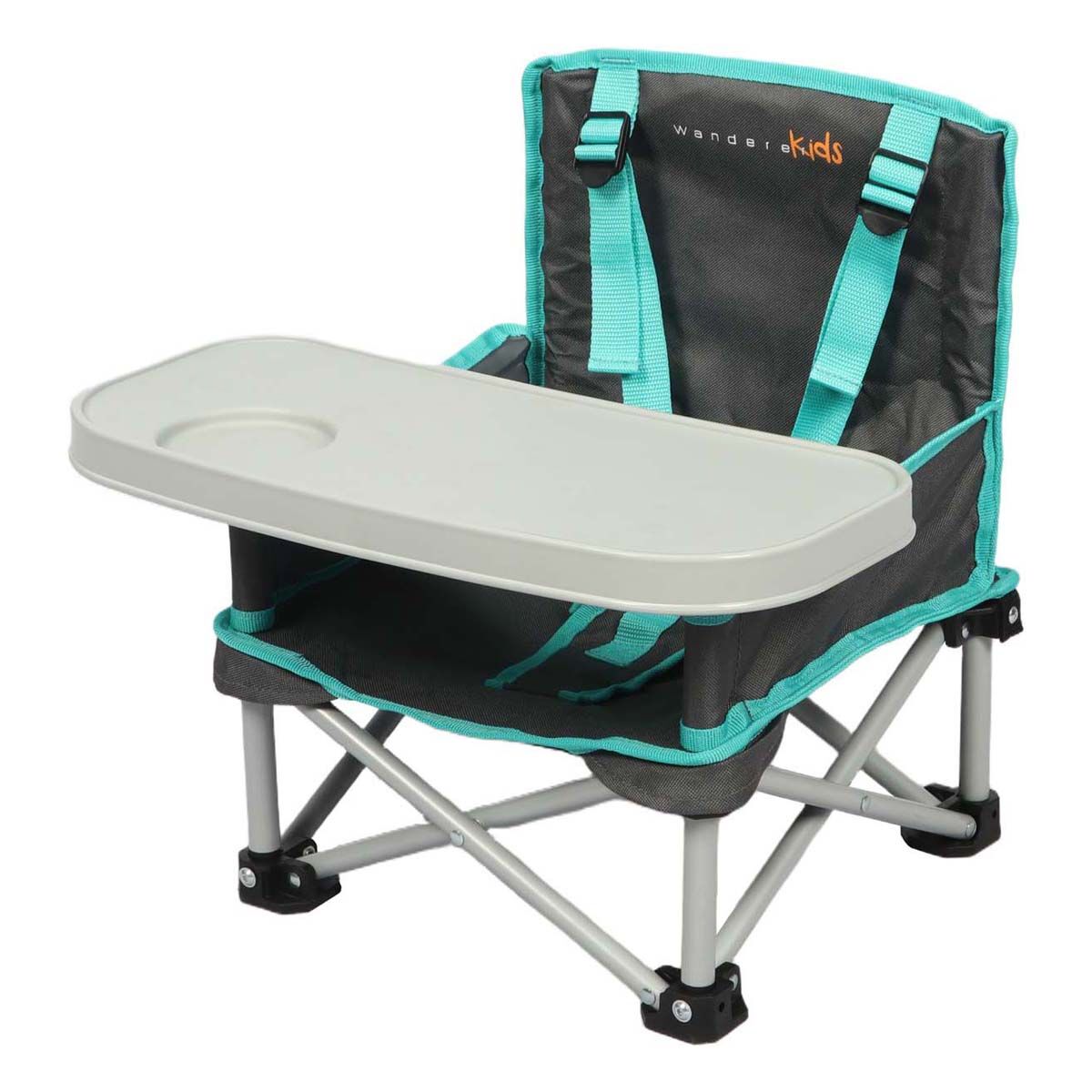 Wanderer Kids Mini Portable Folding Chair with Tray Table 15kg, , bcf_hi-res