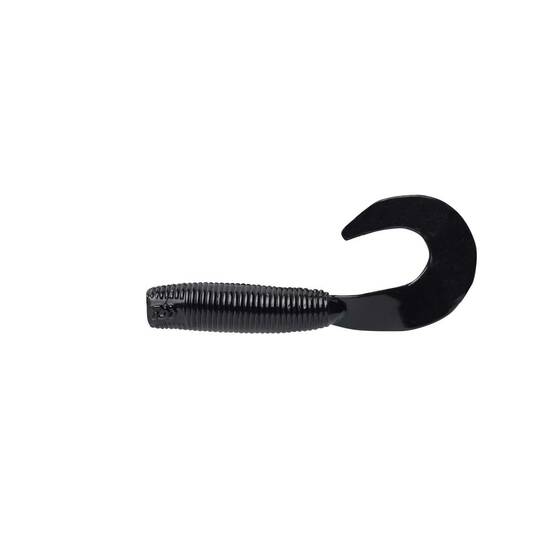 Daiwa Bait Junkie Grub Soft Plastic Lure 2.5in Black Uv, Black Uv, bcf_hi-res