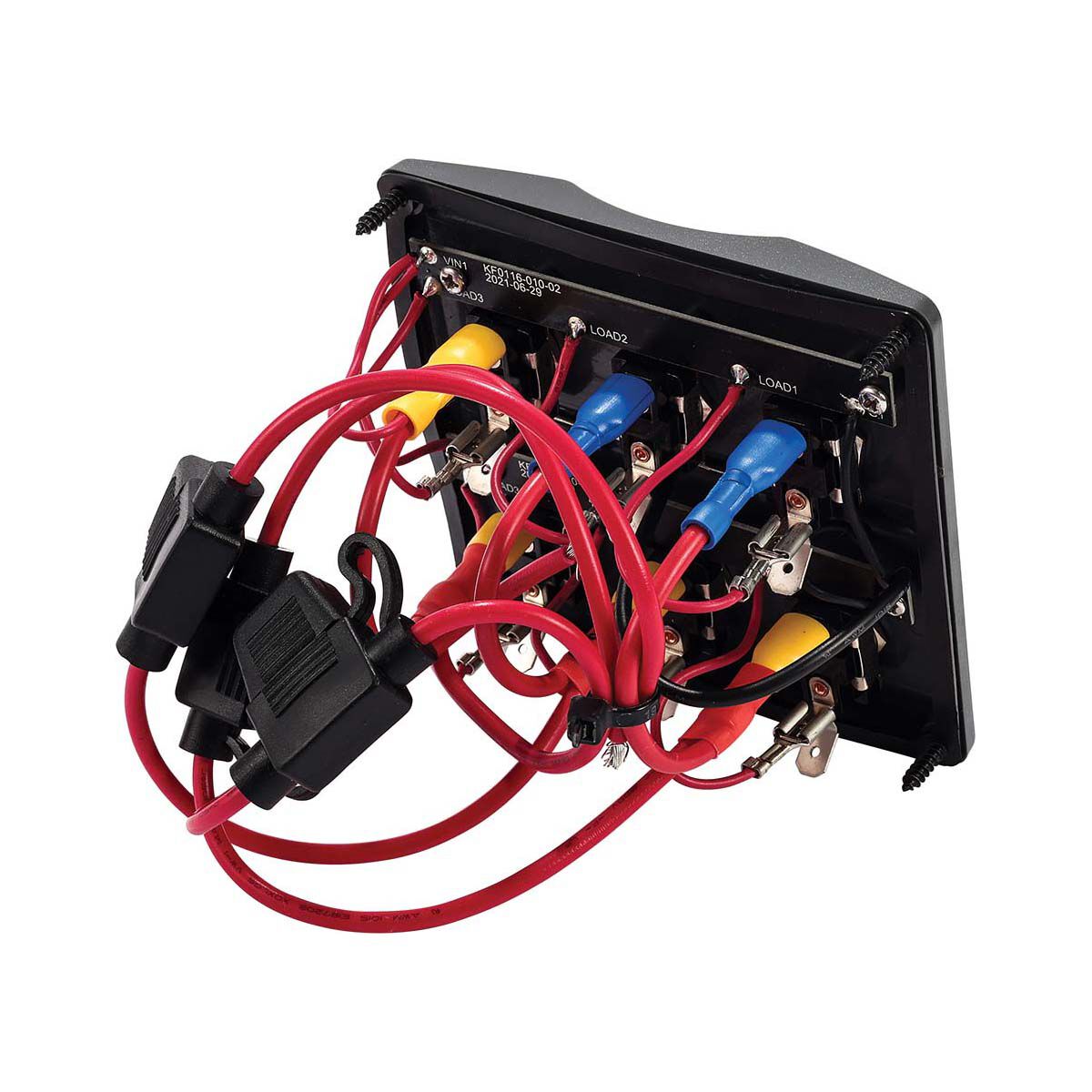 Bowline Switch Panel 6 Gang Black BCF