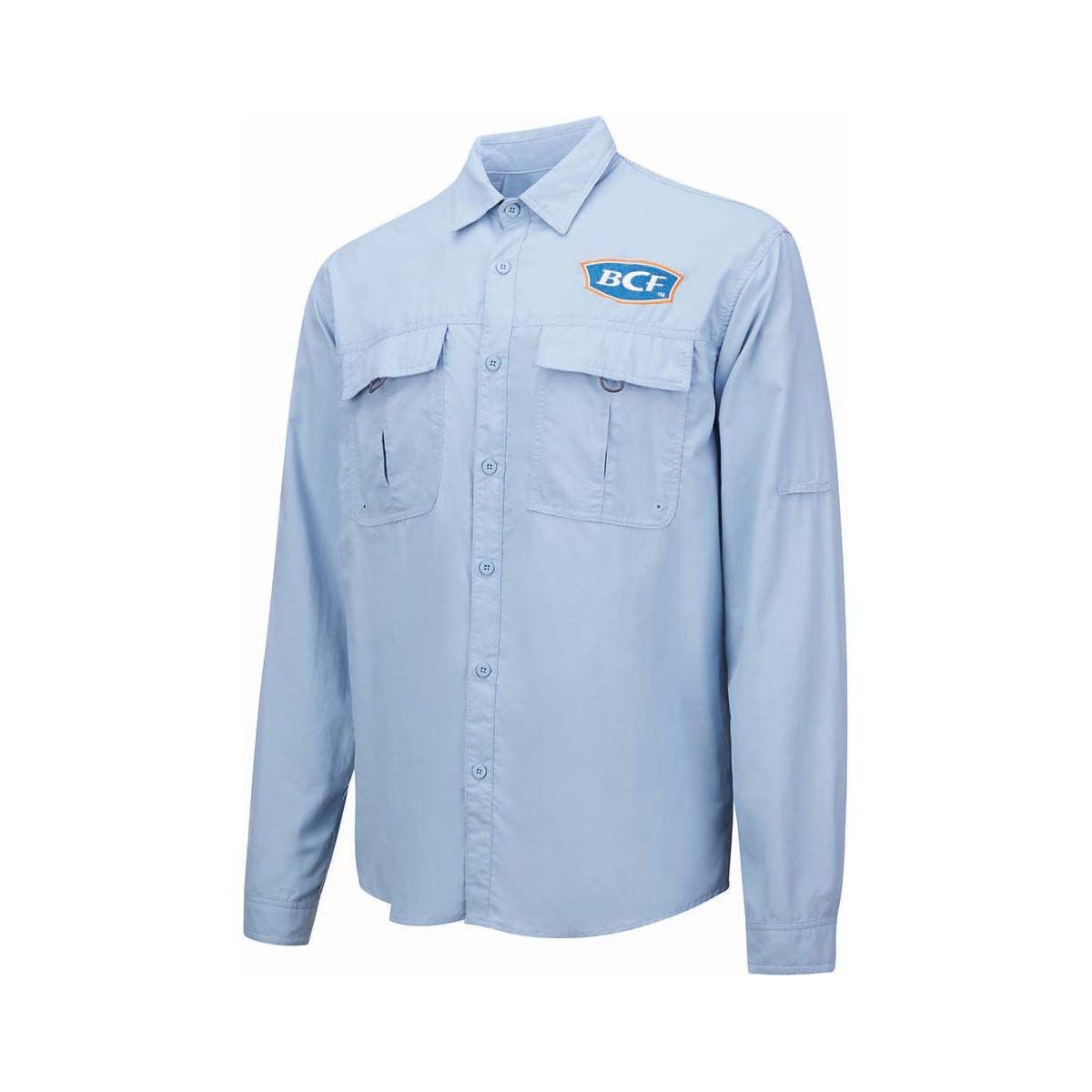 BCF Men&rsquo;s Long Sleeve Fishing Shirt, Spray, bcf_hi-res