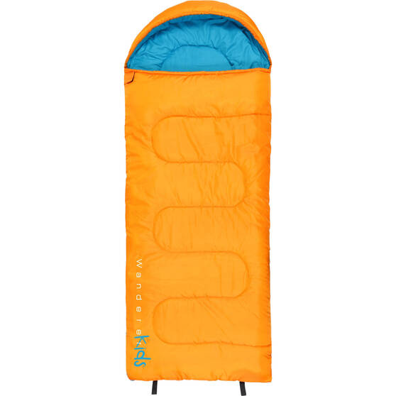 Wanderer LilFlame +10C Hooded Sleeping Bag Orange / Blue, Orange / Blue, bcf_hi-res