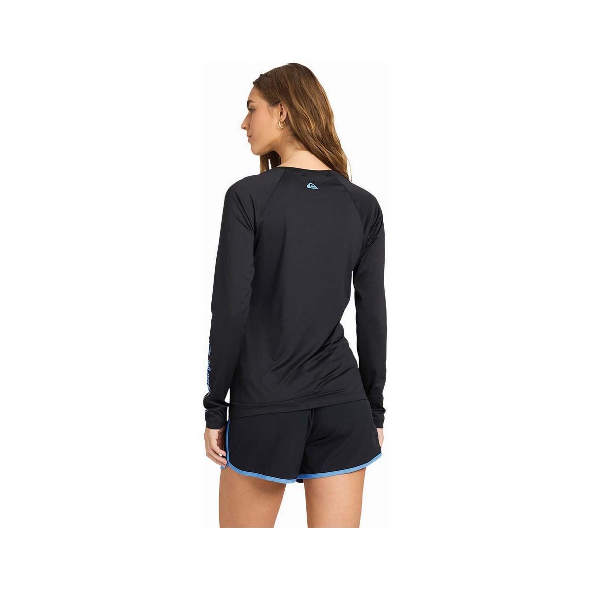 Quiksilver Women&rsquo;s Long Sleeve Rashie, Black / Marina, bcf_hi-res