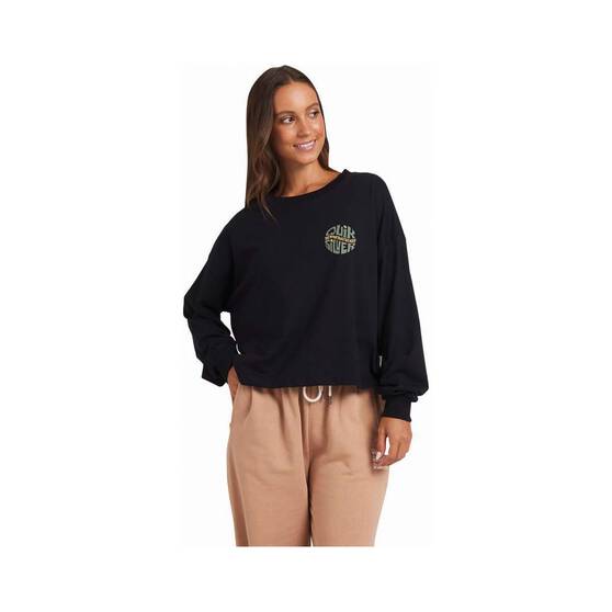 Quiksilver Power Play Long Sleeve Shirt for Women, Black, bcf_hi-res