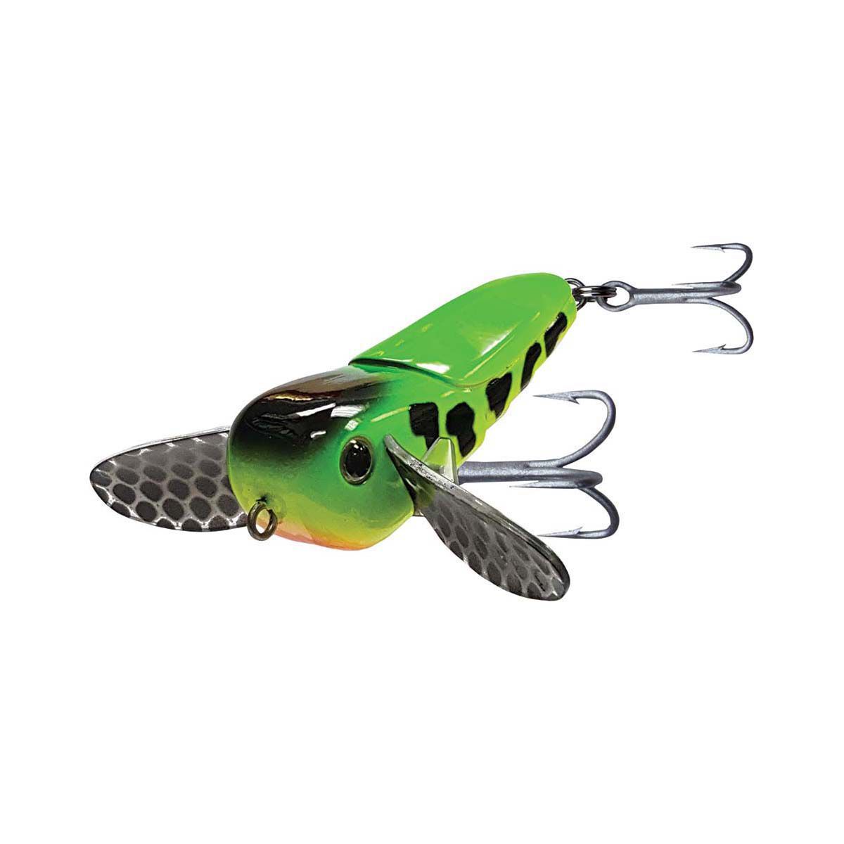 Warlock Bass Hopper Surface Lure 6.6cm Green Black BCF