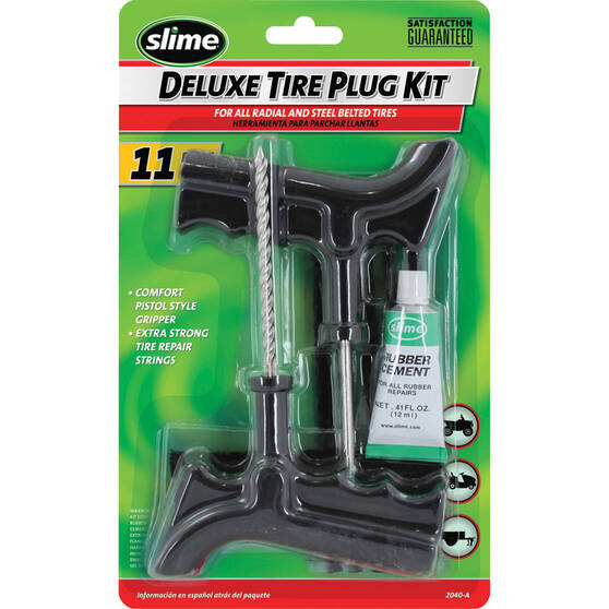 Slime Tyre Repair Kit - Tyre Reamer, 11 Piece, , bcf_hi-res