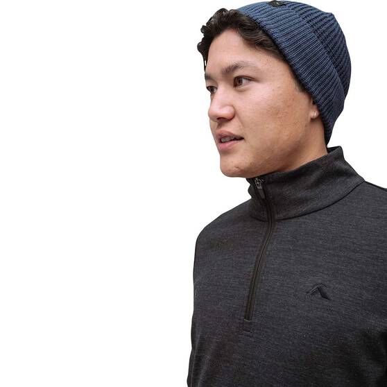 Macpac Men's Craigieburn Merino Blend Pullover, Char Marle, bcf_hi-res