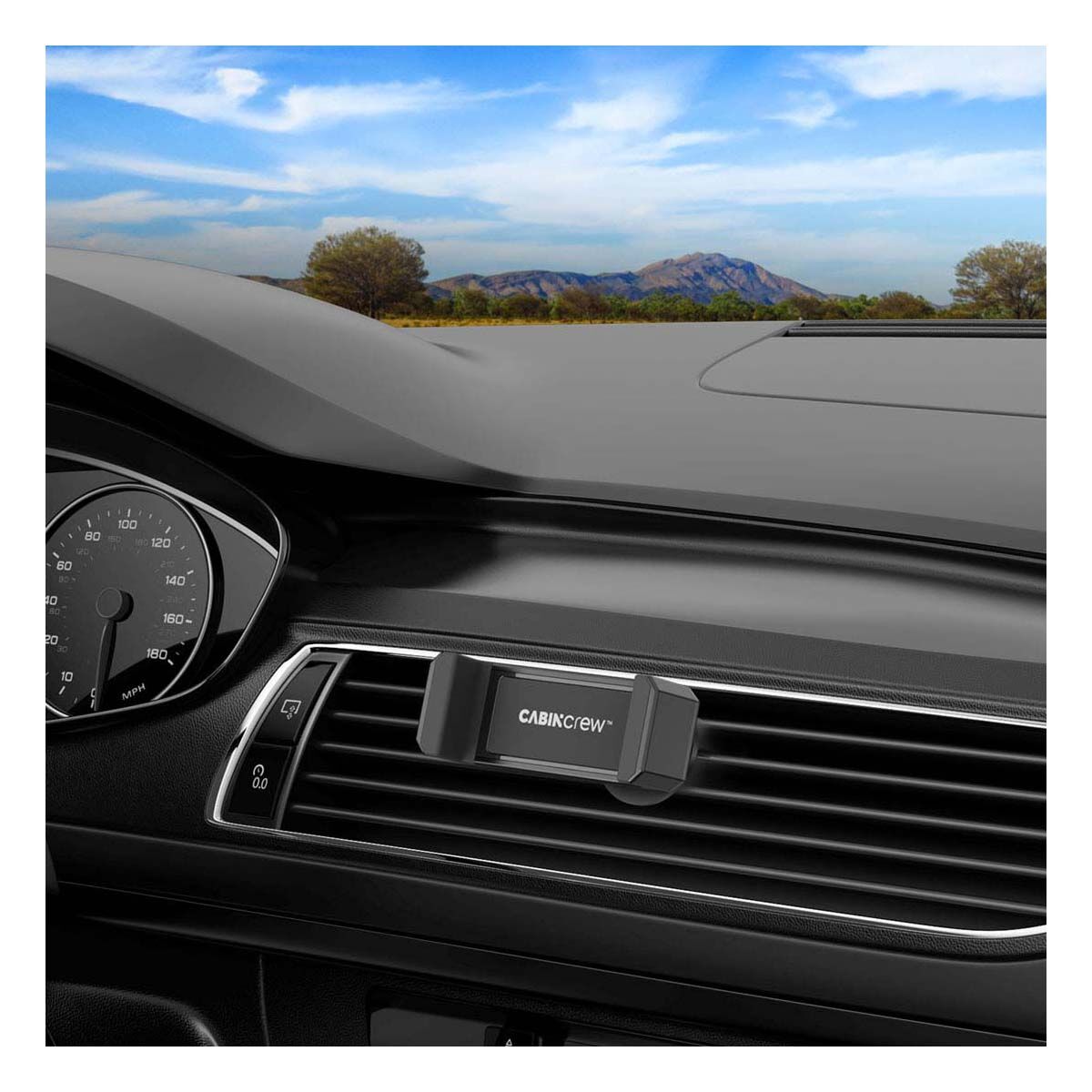 Cabin Crew Phone Holder Vent Mount Basic Black, , bcf_hi-res