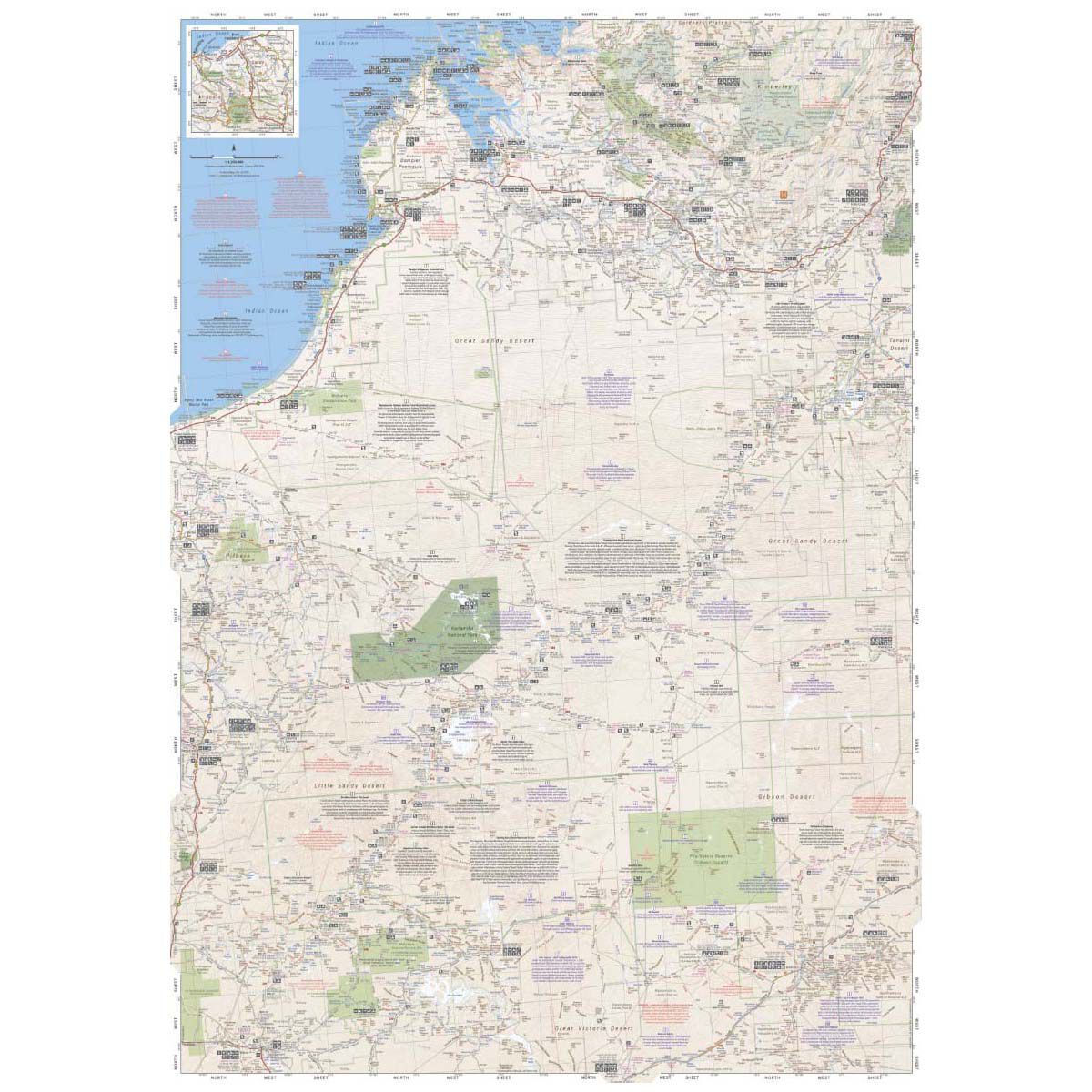 Hema Map Great Desert Tracks Western Sheet, , bcf_hi-res