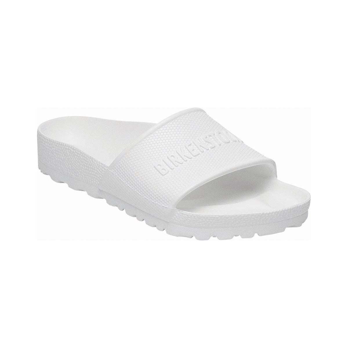 Birkenstock Unisex Barbados EVA Slides, White, bcf_hi-res