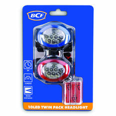 BCF 10 LED Headlamp Twin Pack, , bcf_hi-res