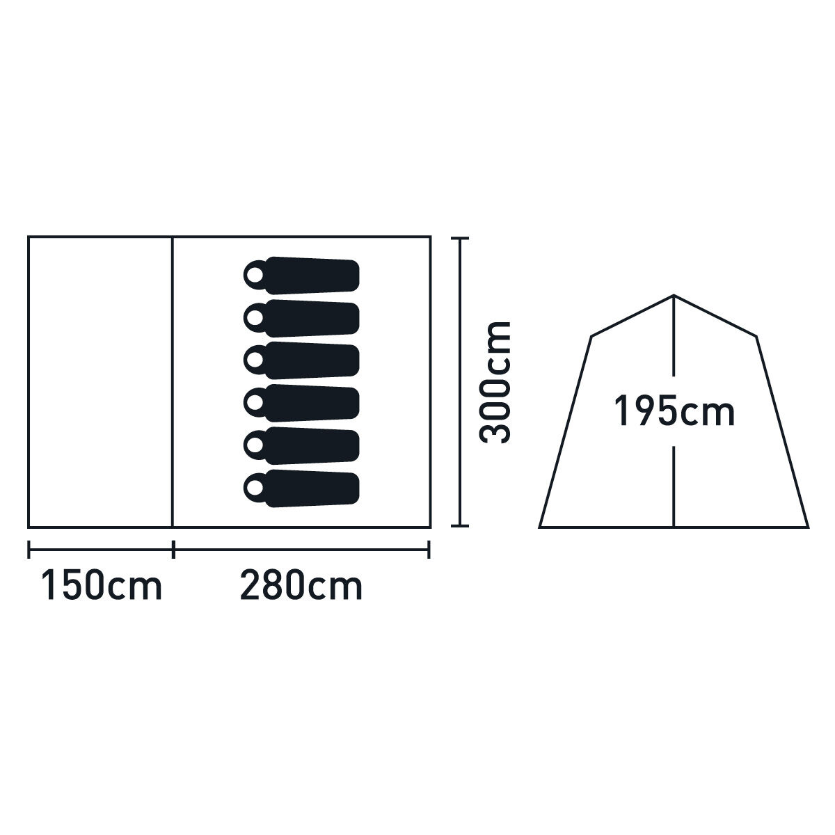 earth by Wanderer&reg; Mataranka Recycled Material Instant Tent 6 Person, , bcf_hi-res