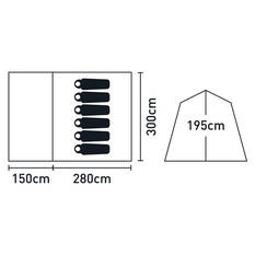 earth by Wanderer® Mataranka Recycled Material Instant Tent 6 Person, , bcf_hi-res