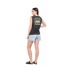 The Mad Hueys Women's Tiki Time Muscle Tank, Vintage Black, bcf_hi-res