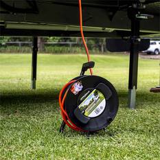 Aussie Traveller 15m Extension Lead on Reel 15Amp, , bcf_hi-res
