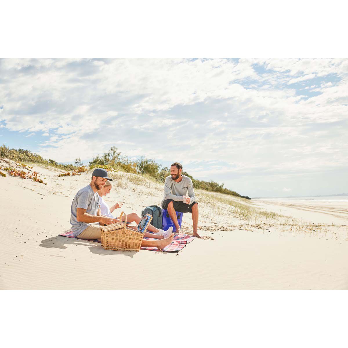 Wanderer Wicker Picnic Basket 4 Person BCF