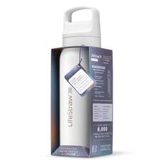 Lifestraw Stainless Steel Go Bottle 2.0 with Filter 700ml White, White, bcf_hi-res