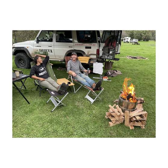 Drifta Folding Camp Stool Black, , bcf_hi-res