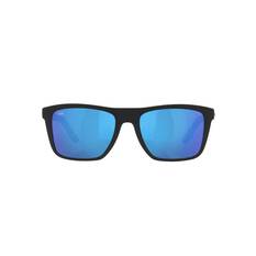 Costa Mainsail Men's Polarised Sunglasses Matte Black with Blue Lens, , bcf_hi-res