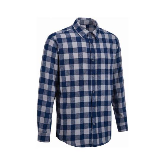 OUTRAK Unisex Flannel Shirt, Blue Check, bcf_hi-res
