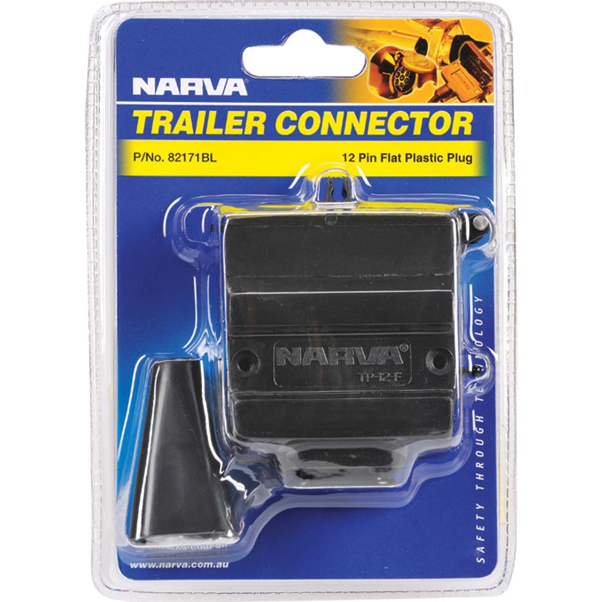 Narva Trailer Plug, Flat - 12 Pin, , bcf_hi-res