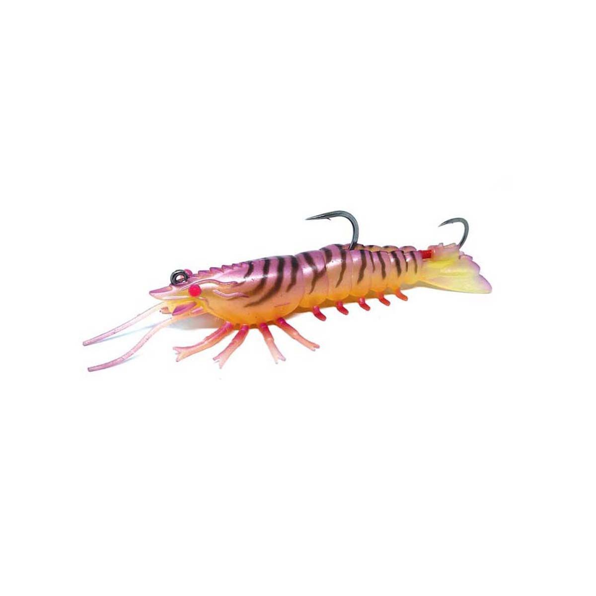 Barambah Stinger Shrimp Finesse Soft Plastic Lure 55mm Pink Eye Shrimp, Pink Eye Shrimp, bcf_hi-res