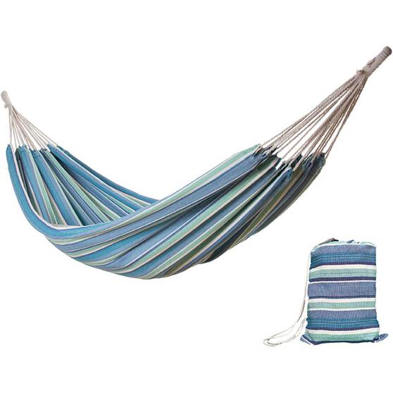 Wanderer Seafoam Stripe Single Hammock, , bcf_hi-res