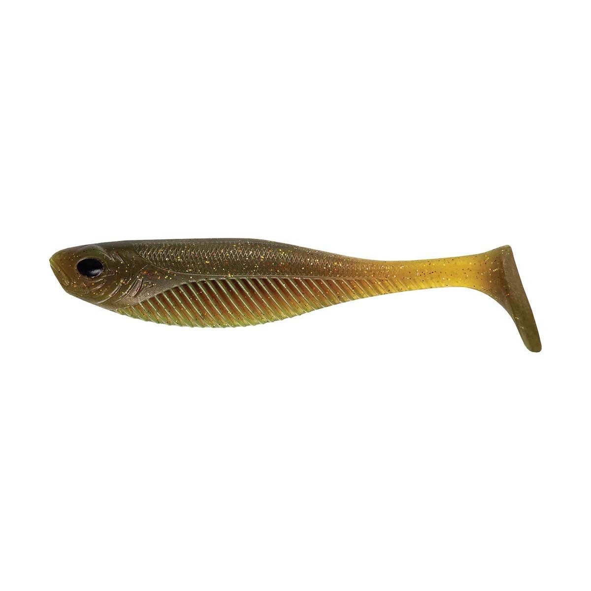 Nomad Live Ops Dozer Minnow Soft Plastic Lure 3in Motor Oil UV, Motor Oil UV, bcf_hi-res