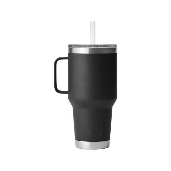 YETI® Rambler® Straw Mug 35 oz (1 L) Black, Black, bcf_hi-res