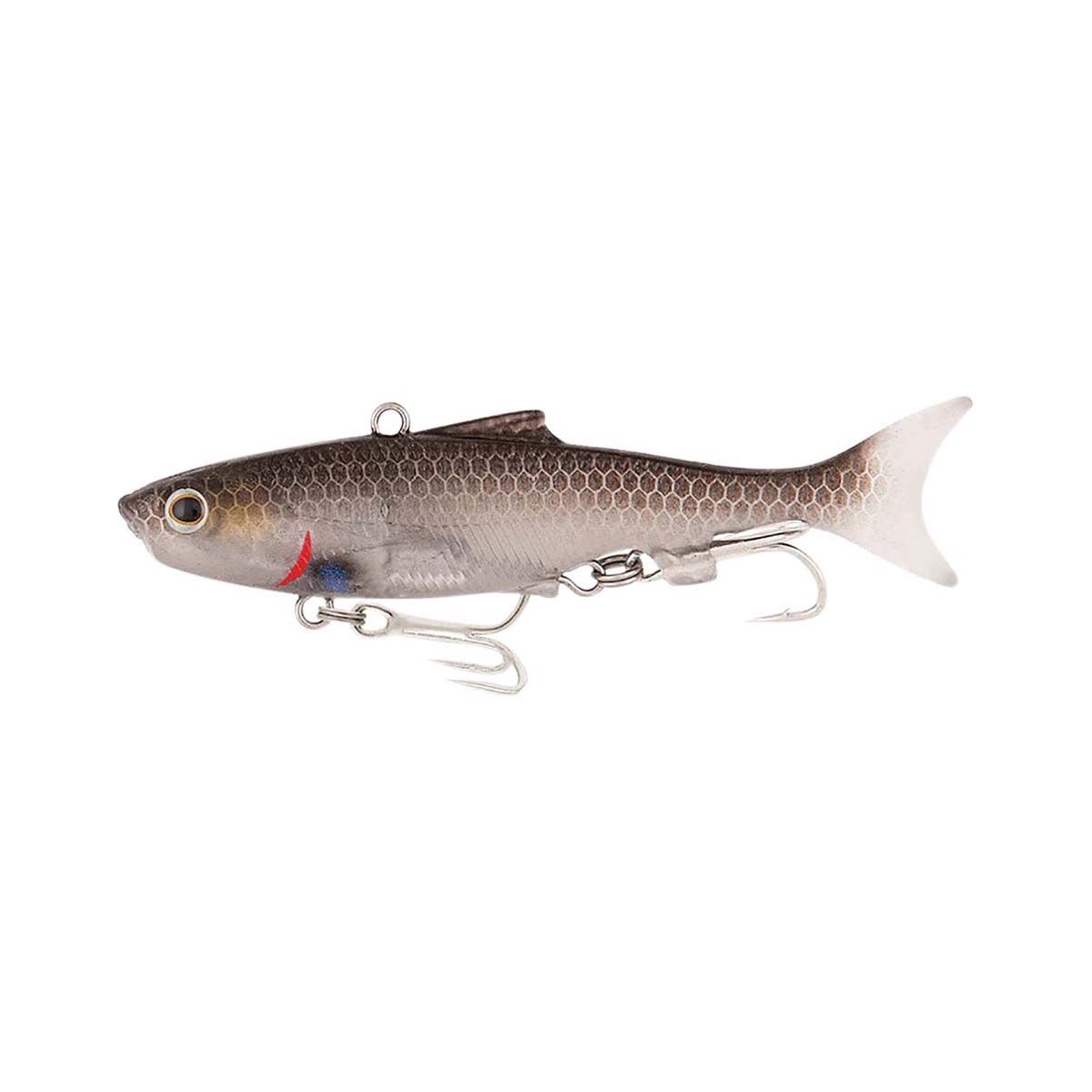 Samaki Vibelicious Thumper Tail Soft Vibe Lure 125mm 30g Clear UV Mullet, Clear UV Mullet, bcf_hi-res