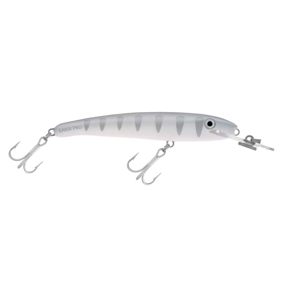 Halco Laser Pro Standard Hard Body Trolling Lure 120mm Silver Shadow, Silver Shadow, bcf_hi-res