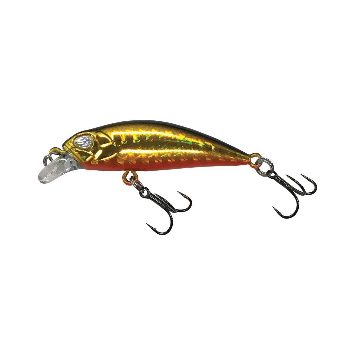 Asari Iron Head Hard Body Lures 4cm S Black Gold, Black Gold, bcf_hi-res