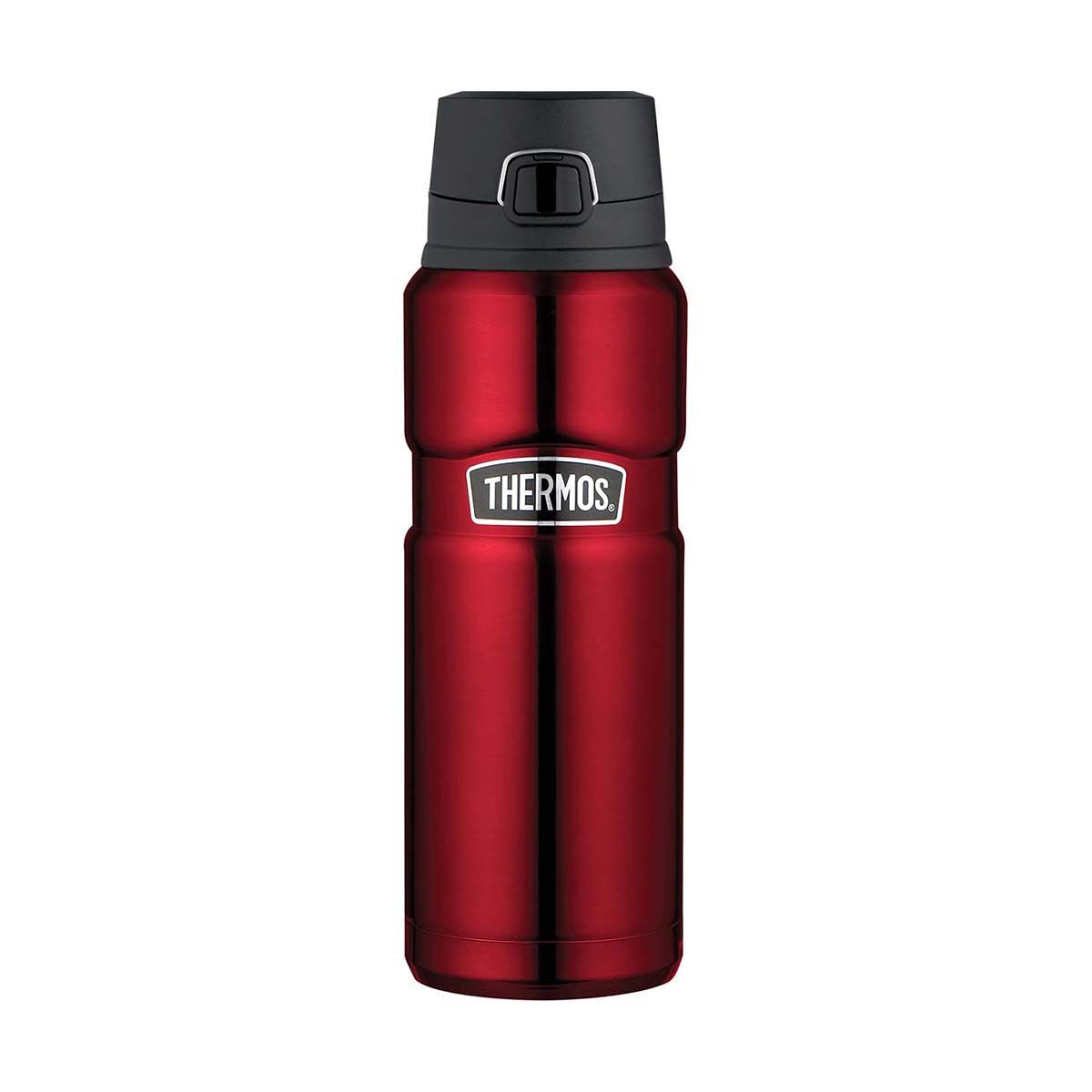 Thermos King Stainless Steel Bottle with Flip Lid 710ml Red, Red, bcf_hi-res