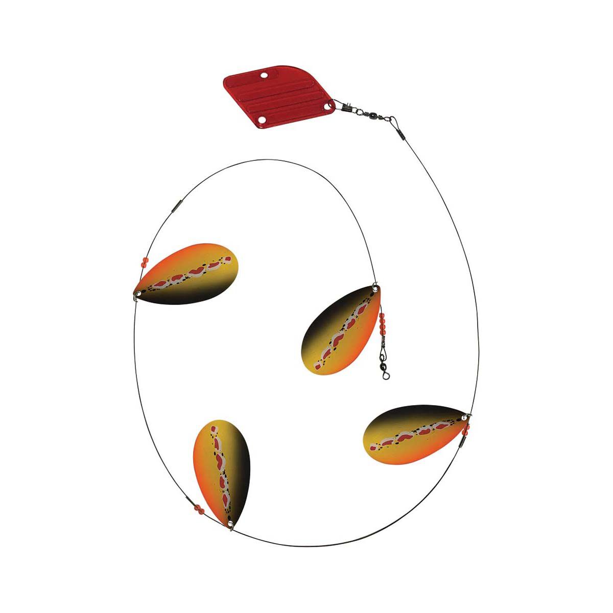 Wigston Tassie Devil Cow Bell Trolling Rig Spotted Dog, Spotted Dog, bcf_hi-res