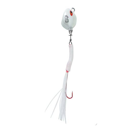 Vexed Bottom Worm Long Shank Jig Lure 80g Albino Glow, Albino Glow, bcf_hi-res