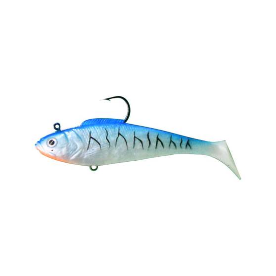Reidy's Rubbers Soft Plastic Lure 4in Blue Pilly, Blue Pilly, bcf_hi-res