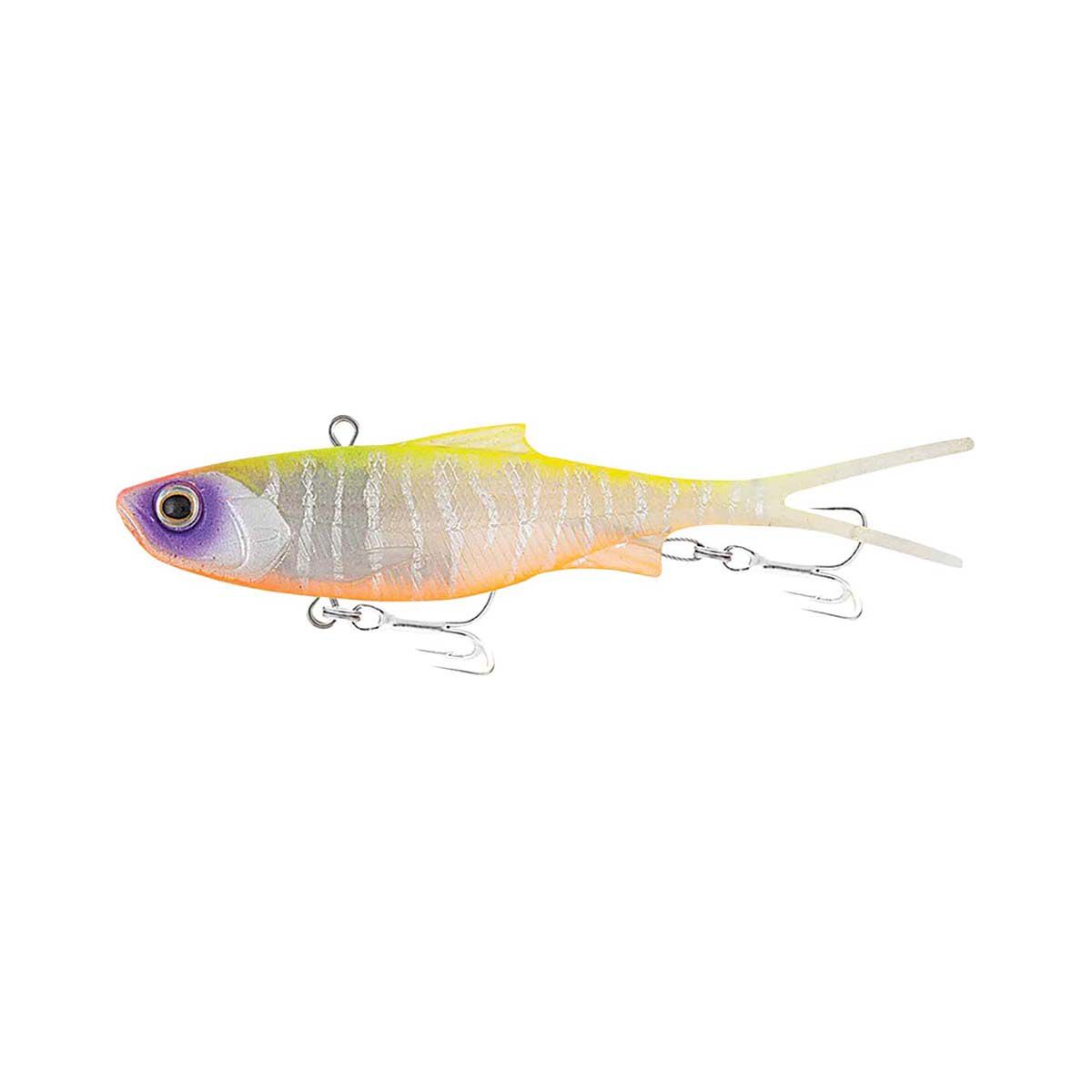 Samaki Vibelicious Fork Tail Soft Vibe Lure 100mm 20g Cleopatra Tiger UV, Cleopatra Tiger UV, bcf_hi-res