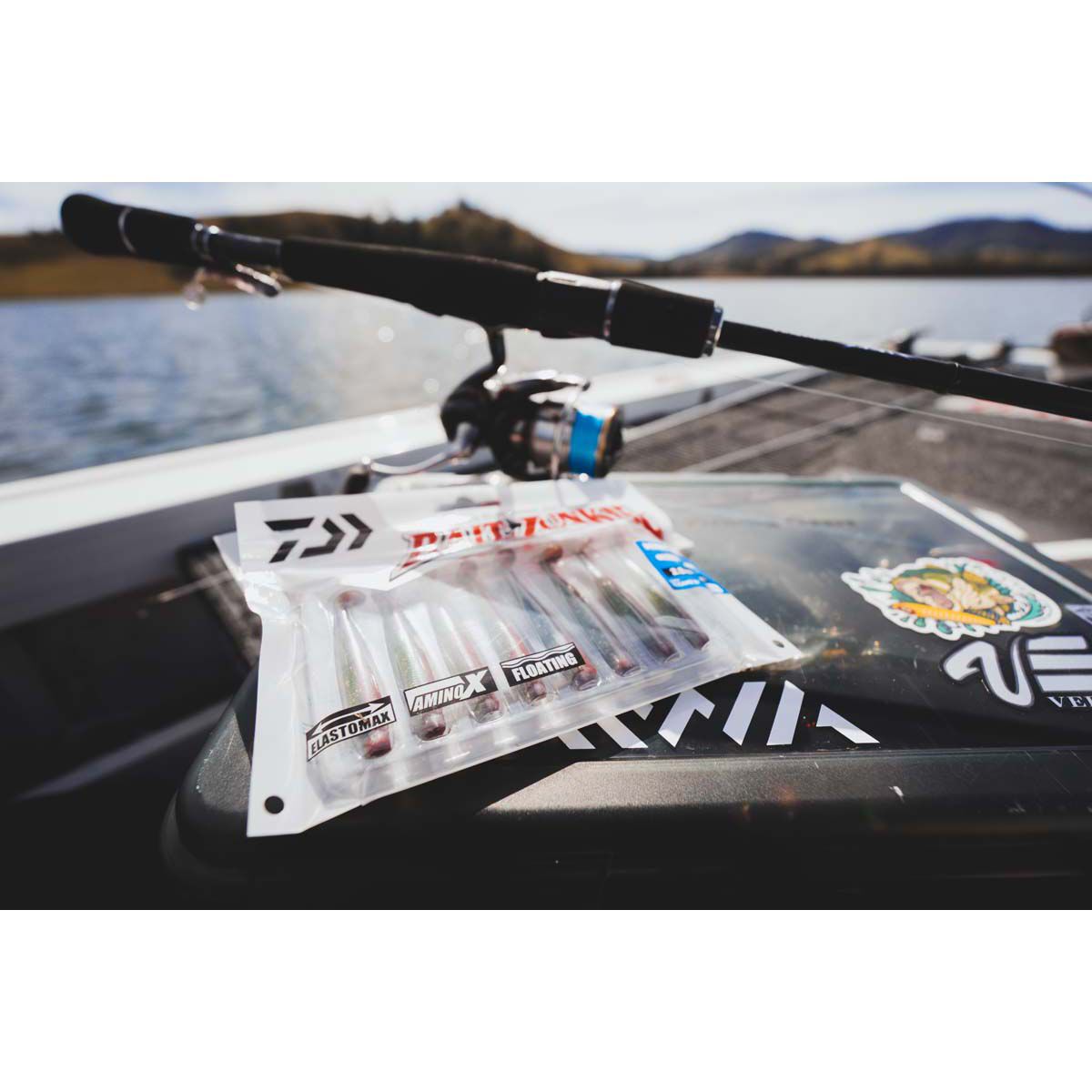 Daiwa Bait Junkie Minnow Soft Plastic Lure 2.5in Mud Blood, Mud Blood, bcf_hi-res