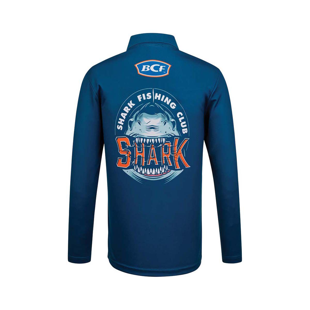 BCF Youth Shark Fishing Club Fishing Shirt, Blue, bcf_hi-res