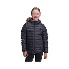 Macpac Kids' Uber Light Hooded Down Puffer Jacket V3, Black, bcf_hi-res