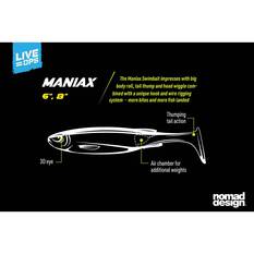 Nomad Live Ops Maniax Paddle Tail Unrigged Soft Plastic Lure 8in Ayu Ace, Ayu Ace, bcf_hi-res