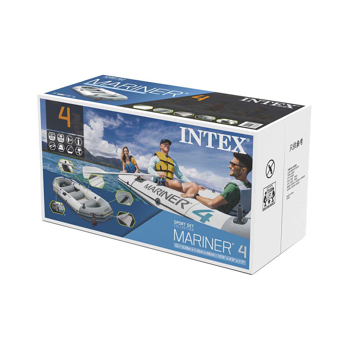 Intex Mariner 4 Inflatable Boat Set, , bcf_hi-res