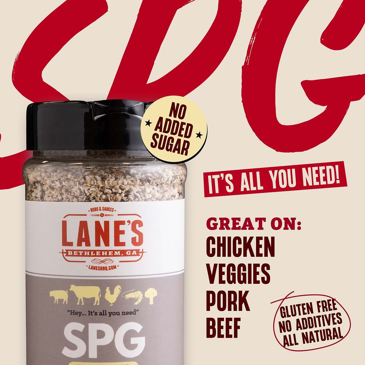 Lanes BBQ SPG BBQ Rub 354g, , bcf_hi-res